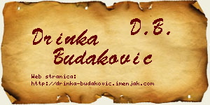 Drinka Budaković vizit kartica